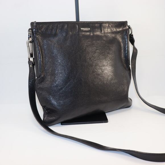 Gucci Black Leather Crossbody Bag | Authentic Italy | Style 113013 1956 - Picture 1 of 7